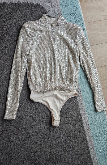 Top body cu paiete, Amisu, xs, ca nou