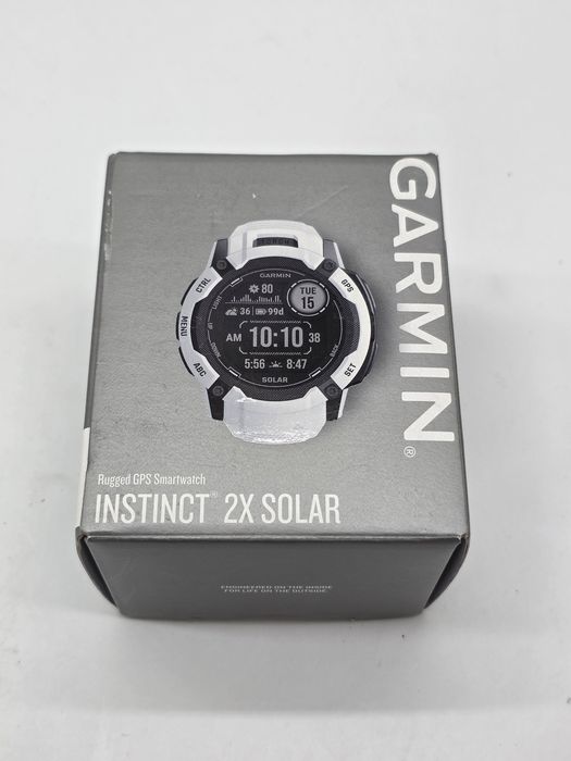 Smartwatch Garmin Instinct 2X Solar, Whitestone, produs NOU