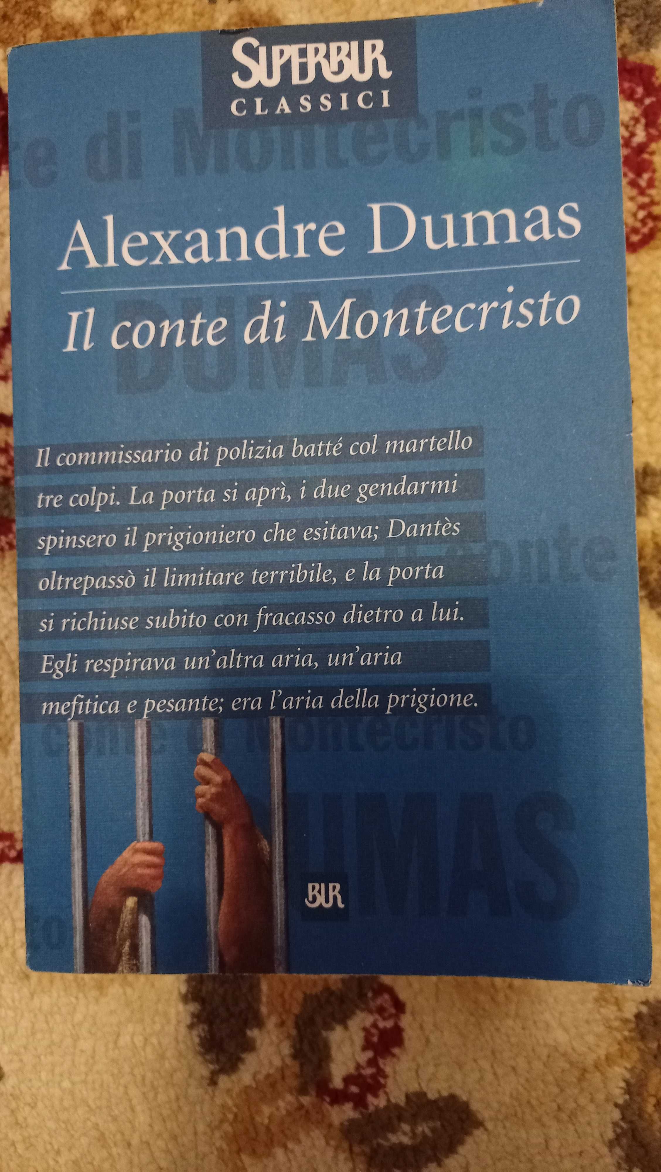 Книга на итальянском языке "Граф Монтекристо"
