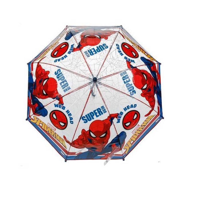 Чадър Mercado Trade, За момче, Спайдермен, Прозрачен