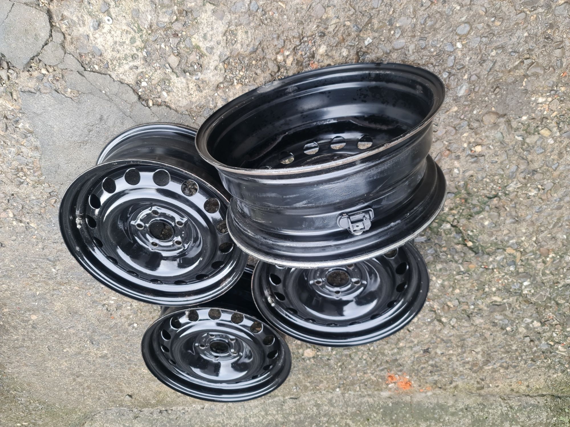 Set 4buc jante tablă R16 Opel Astra J, Mokka, K motorizare benzina.