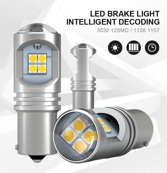 ЛЕД Крушки 2 бр. за предни мигачи P21W BA15S -А-3015