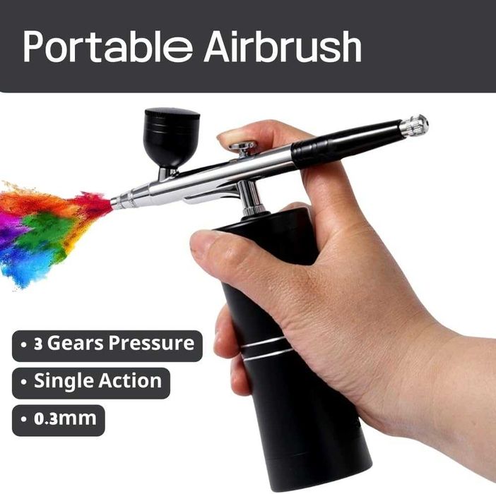 Kit Airbrush+compresor portabil, acc inclus, 32PSI, REDUS de la 270RON