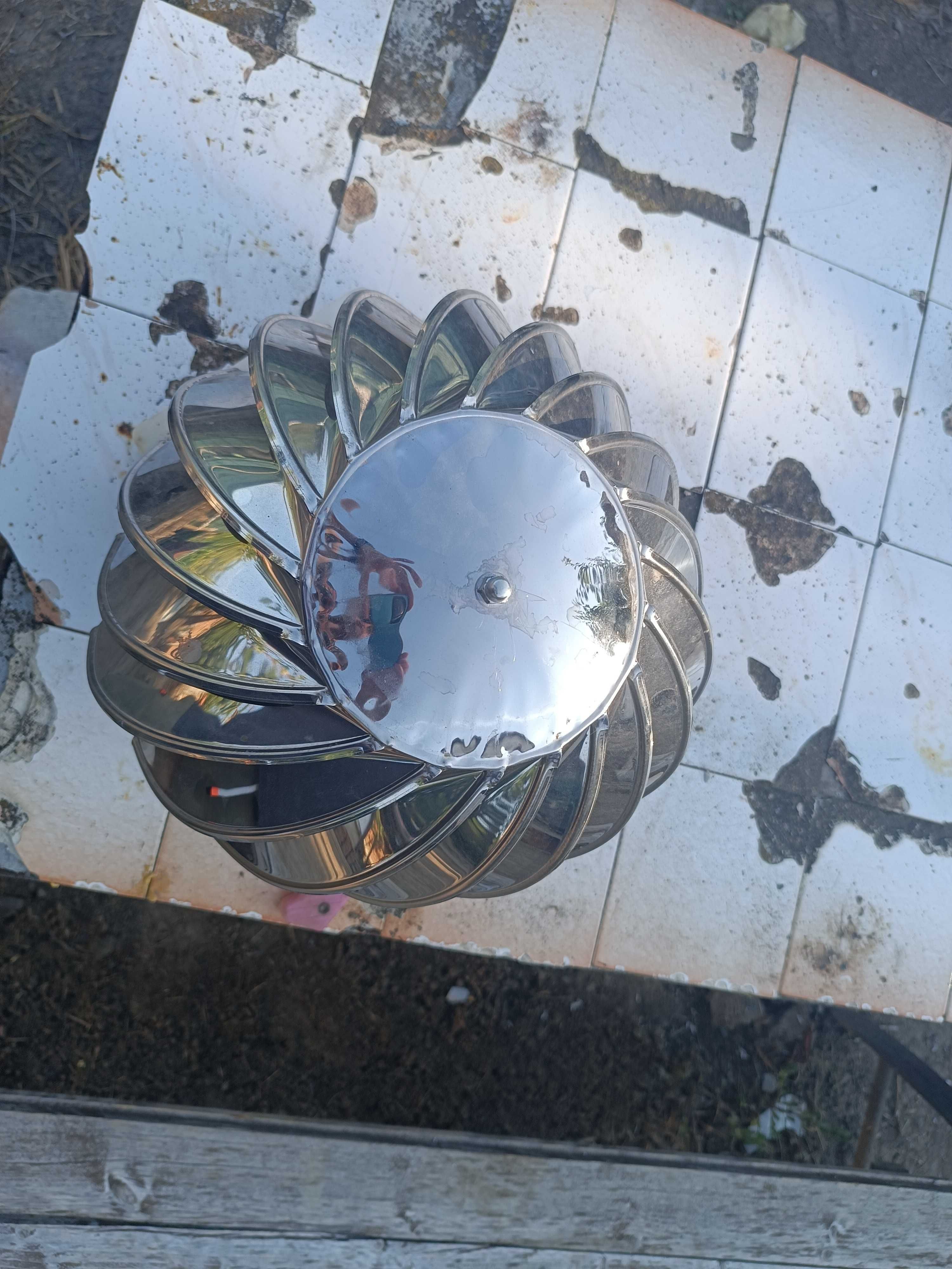 Въртяща Шапка За Комин, Ф150mm, Вентилационна, Инокс Метална