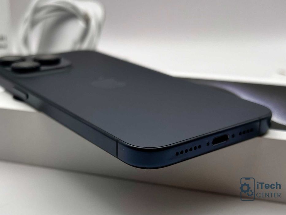 iPhone 15 Pro MAX, 256GB, Blue, 90% батерия, КАТО НОВ, ГАРАНЦИЯ!