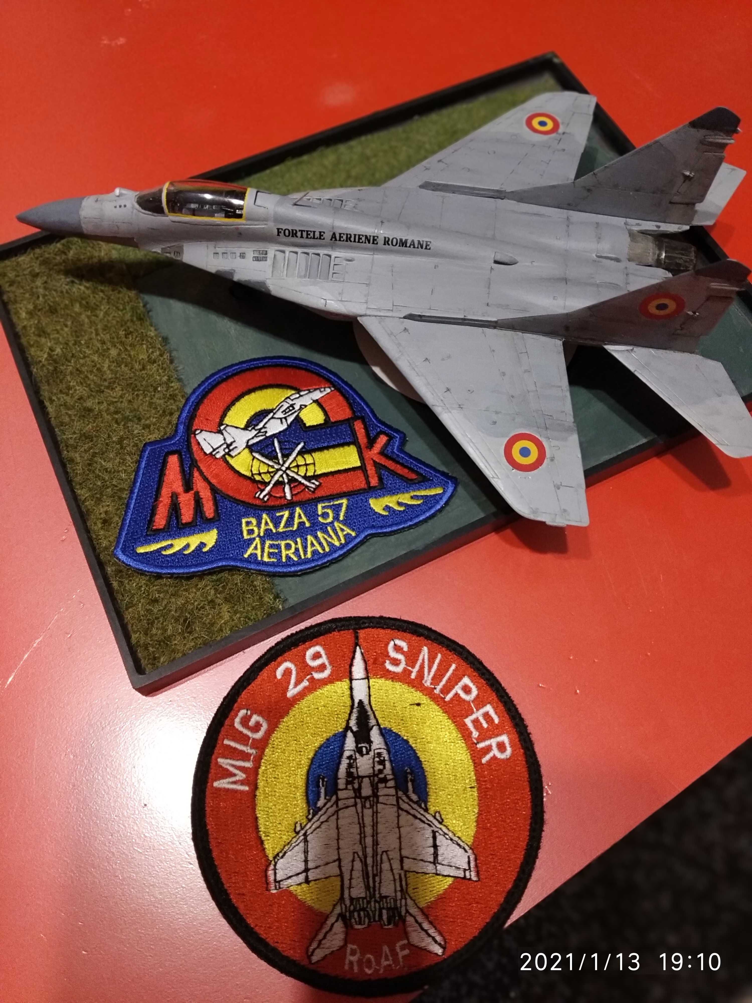 MACHETA avion militar romanesc MIG-29 SCARA 1:72