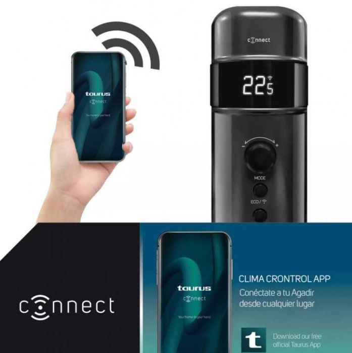Смарт маслен радиатор Taurus 2000W yправление чрез мобилно приложение