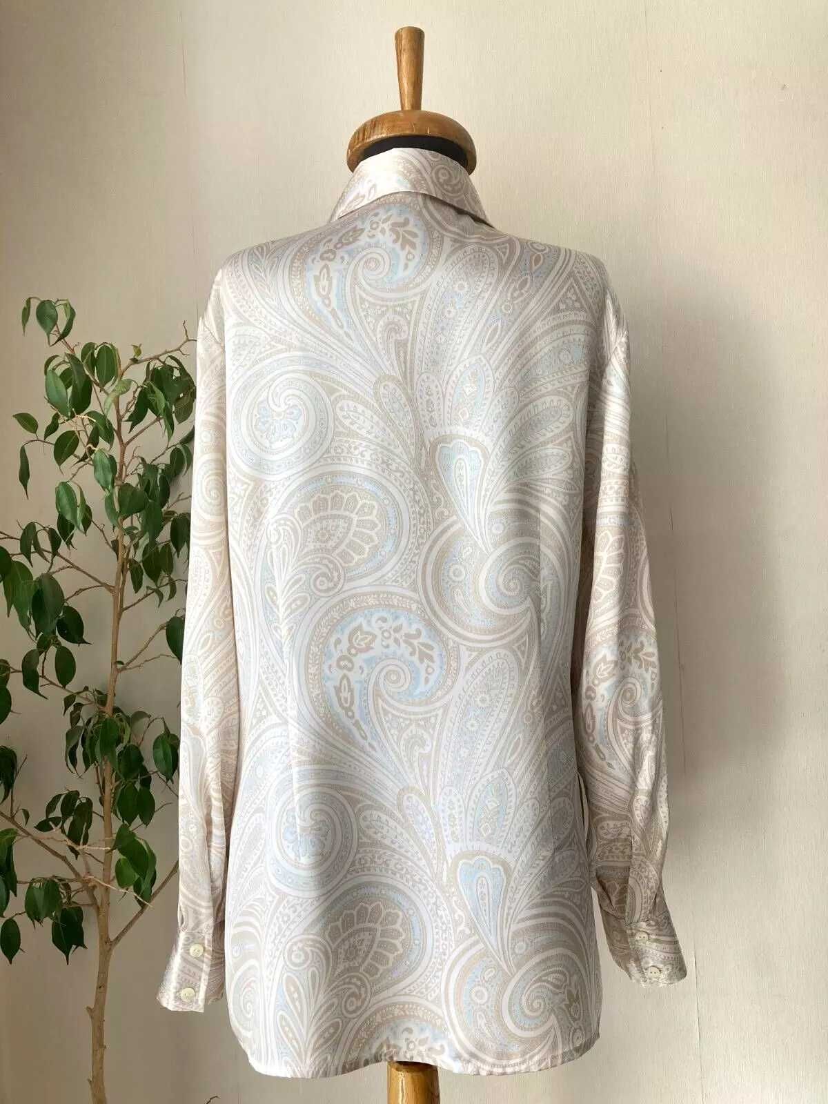 Peter Hahn 100% Silk женска копринена блуза блузка коприна размер 40