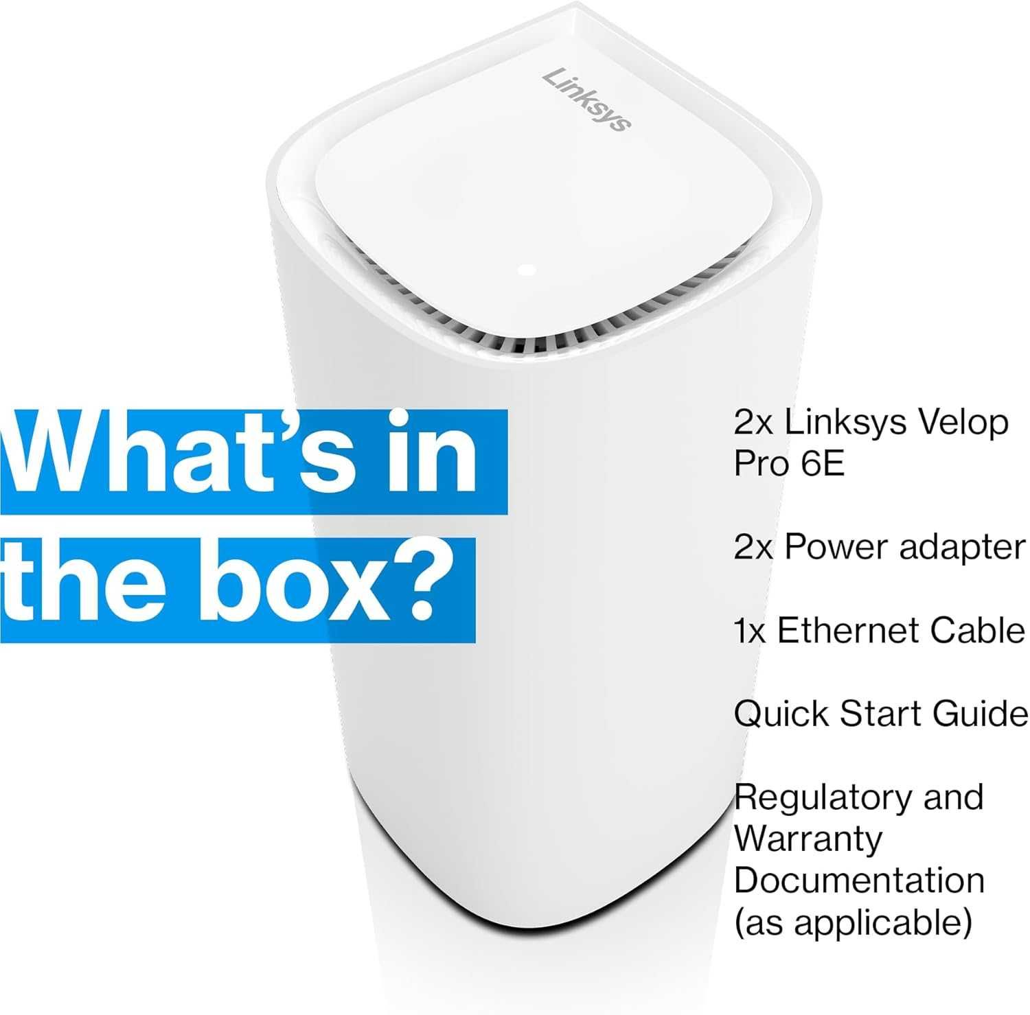 Нова Mesh WiFi 6E система Linksys Velop Pro (2 рутера)