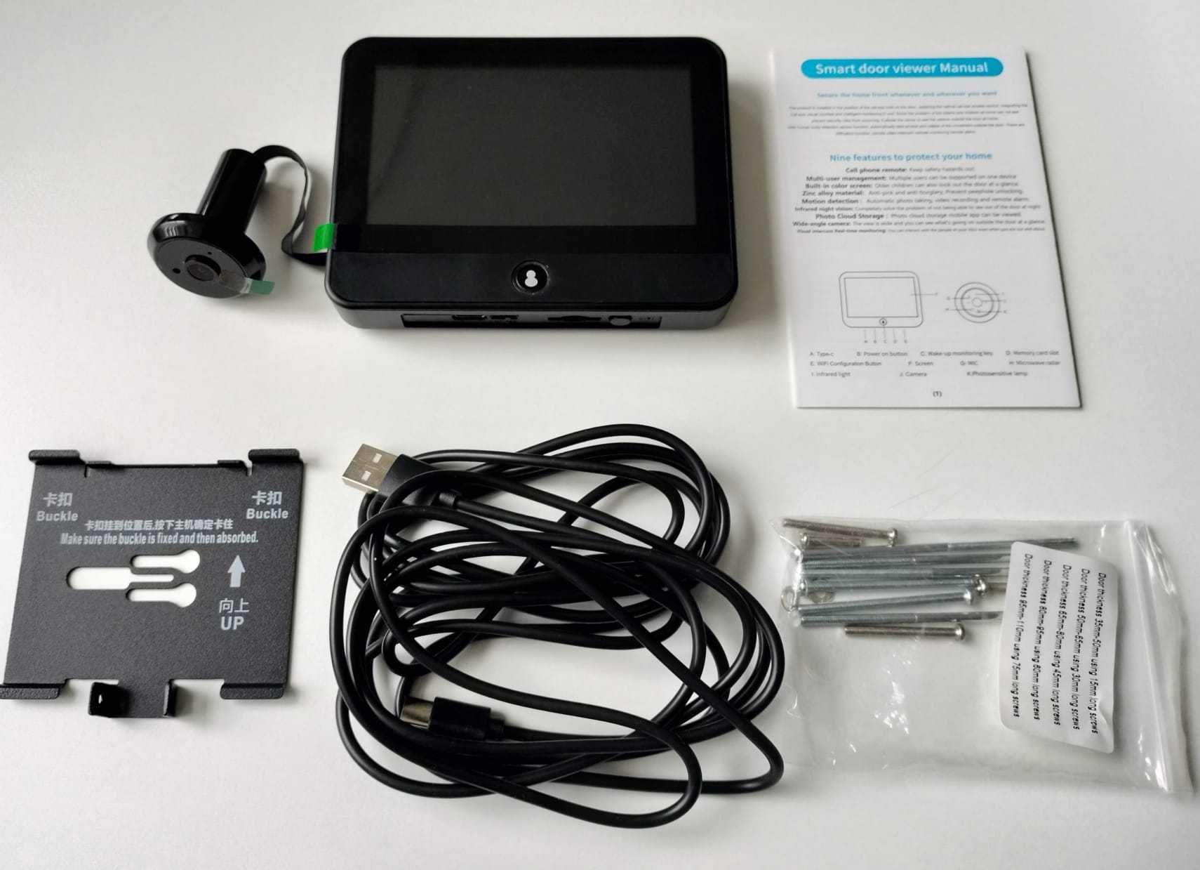 Vizor Electronic Wi-Fi, PD13B, Monitor 4.3 Inch LCD, Full HD,Tuya