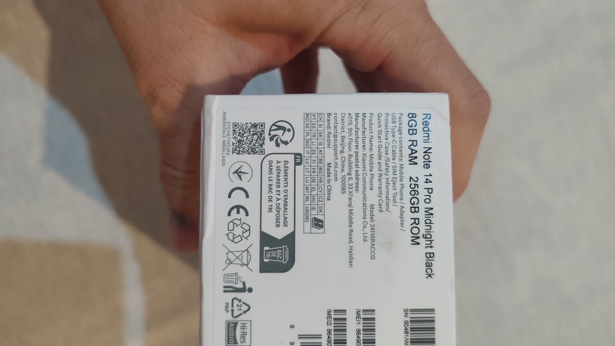 Redmi Not14pro 256gb