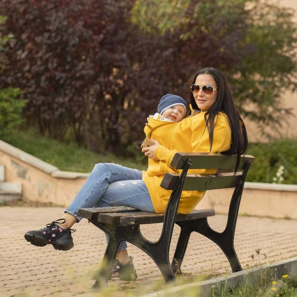 Разпродажба | Памучен суитшърт за бебеносене Simply XL-XXL - SUNFLOWER