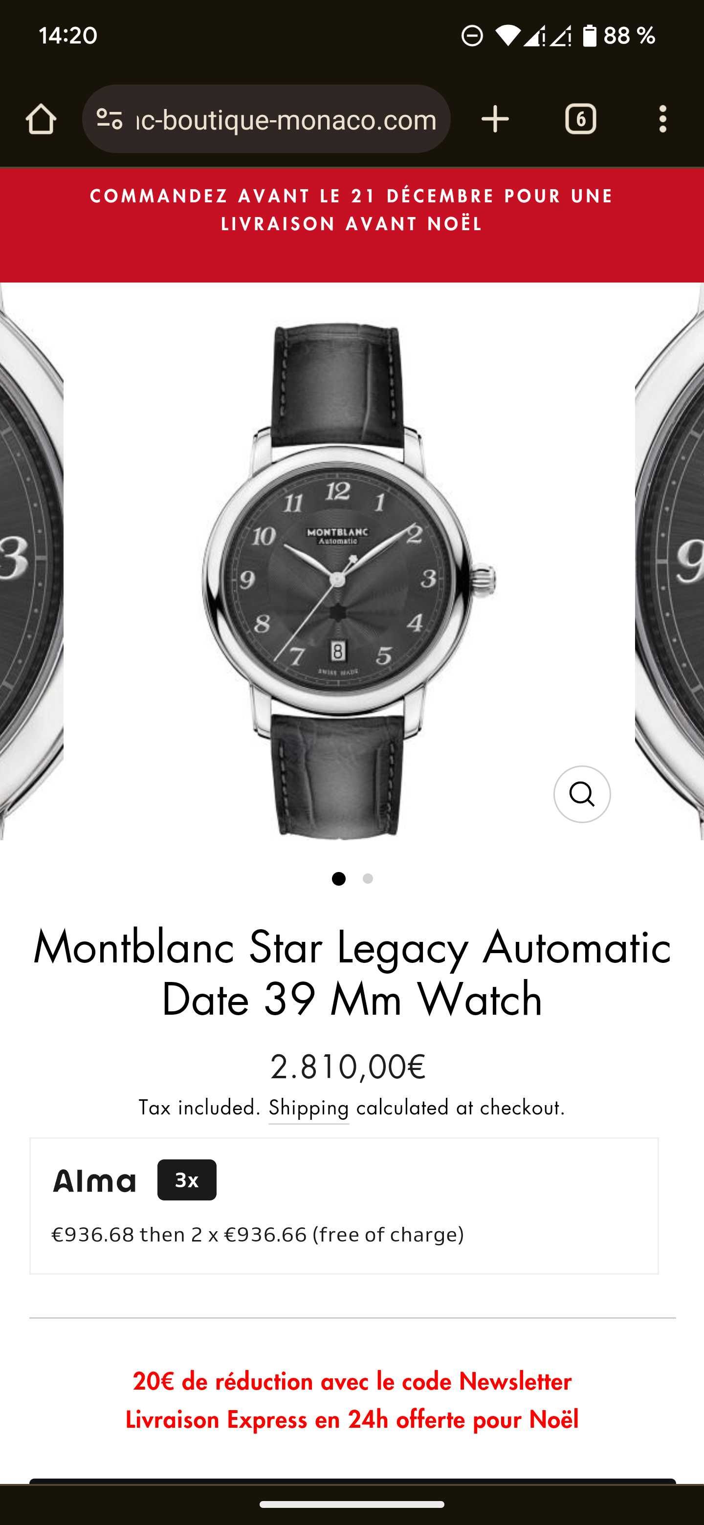 Montblanc Star Legacy 39mm