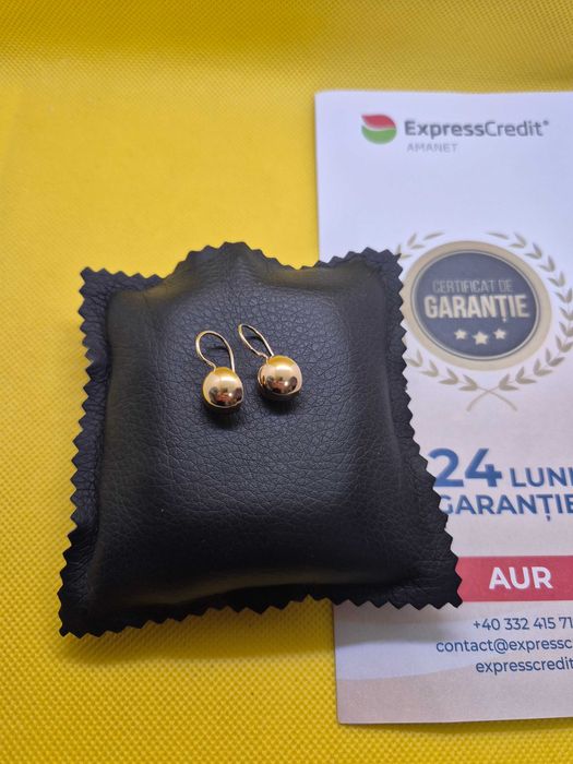 Cercei de aur 14k (Ag29 Siraj b.32989.5) Garantie 2 ani