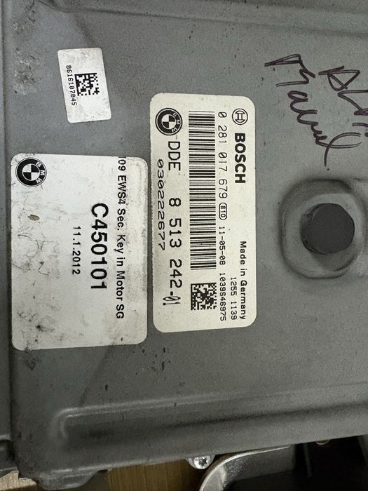 Kit pornire BMW Seria 520D F10 F11 Calculator 0281017679 Ecu 8513242