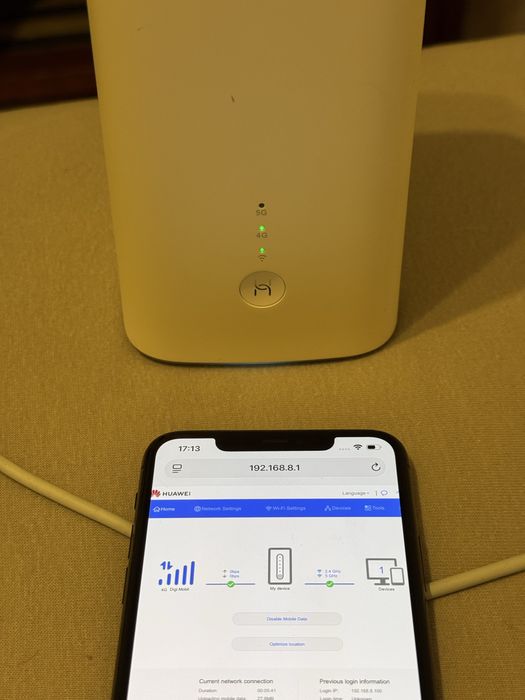 Router / Modem / Hotspot 5G HUAWEI 5G CPE Pro 2