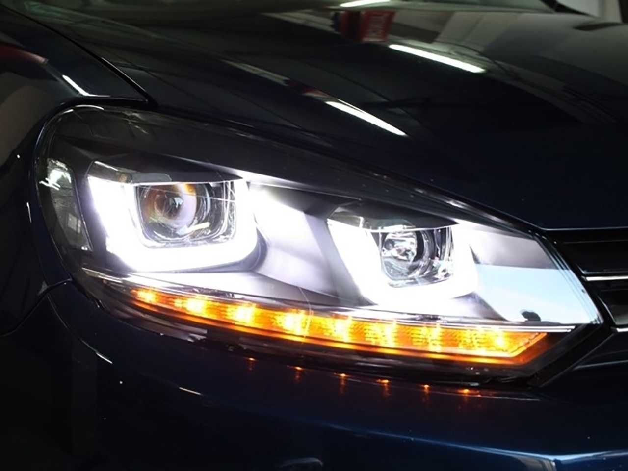 Faruri LED VW Golf 6 (08-12) R Line U Design DINAMIC Secventiale