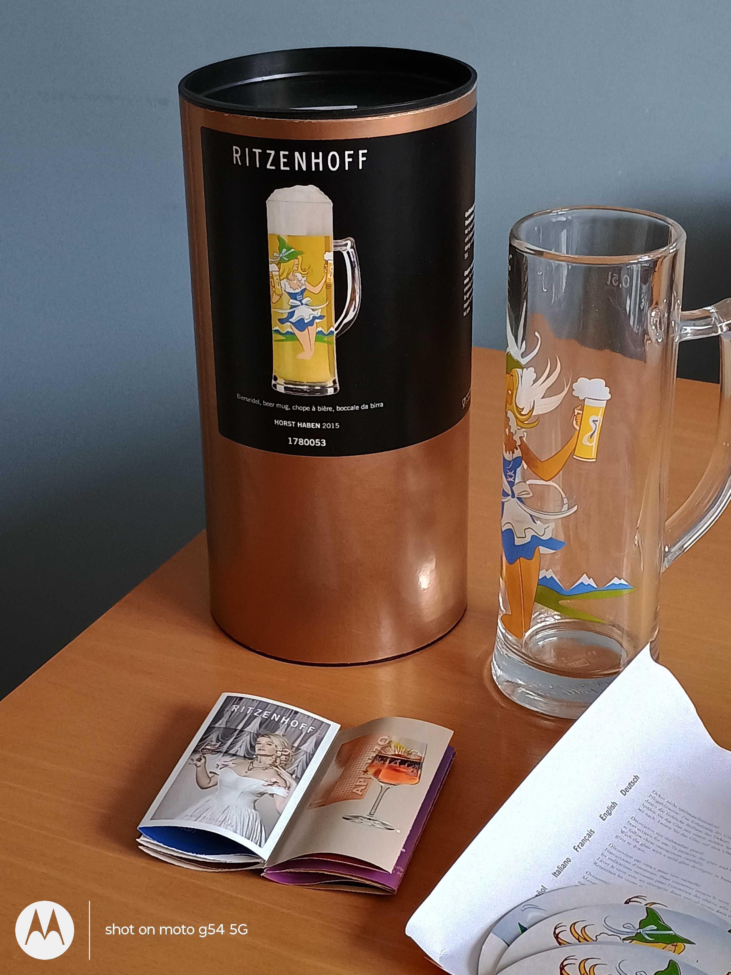 Нова дизайнерска колекционерска халба за бира RITZENHOFF вм, 0,5 л