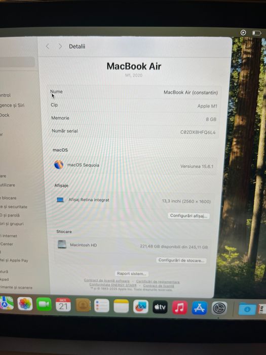 MacBook Air Apple M1 (m1/ 8gb/2020 gri
