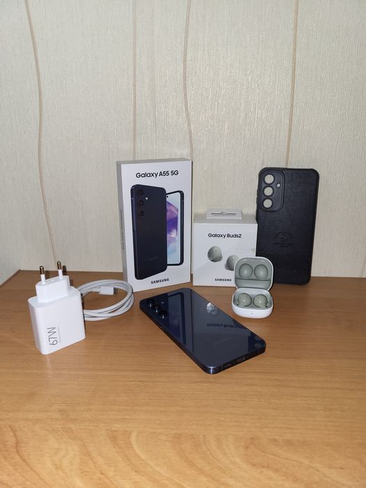 Samsung A55 + наушники Samsung Buds Core