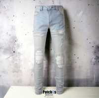 Blugi PatchUs | handmade | "Not pure White" | (nu amiri, redhouse)