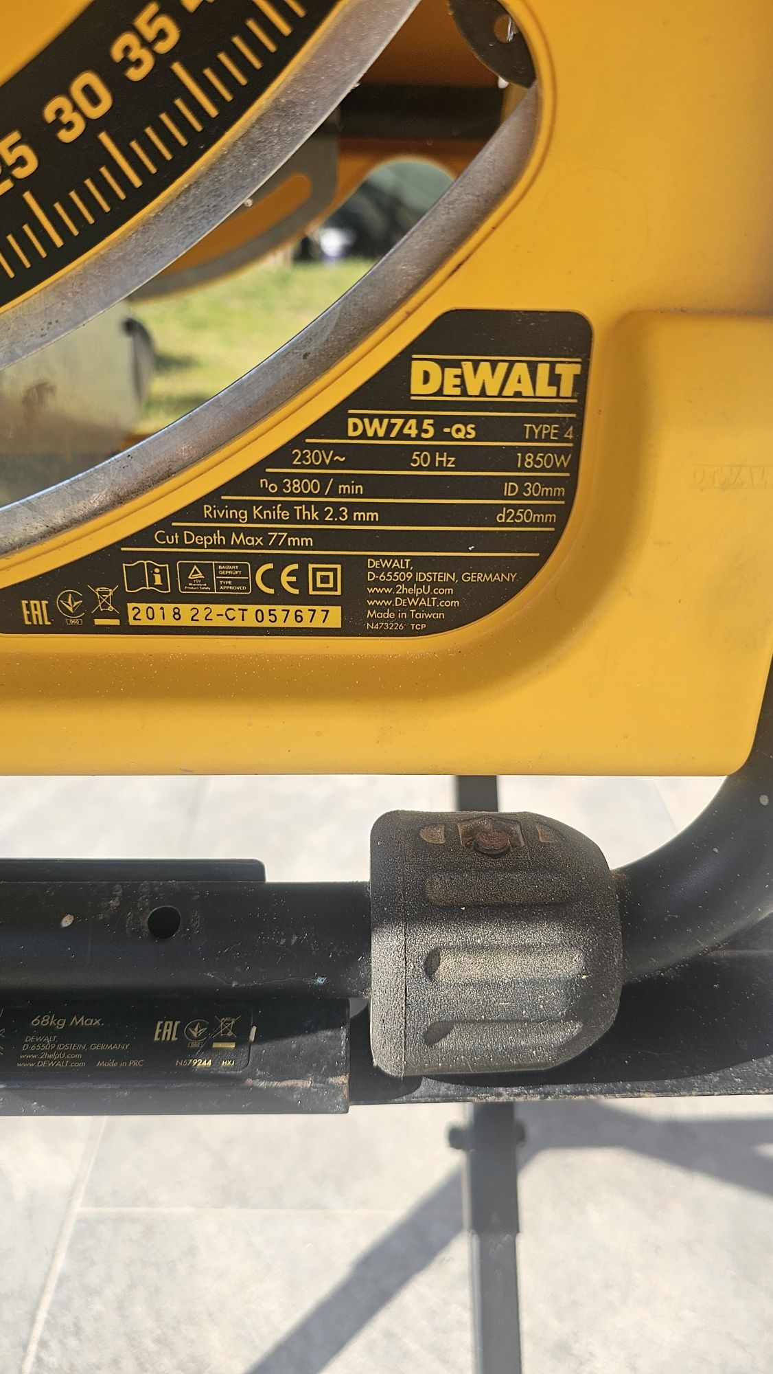 Circular Dewalt dw745 QS