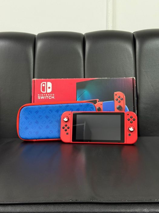 Прошитая Nintendo Switch Mario Red & Blue Edition