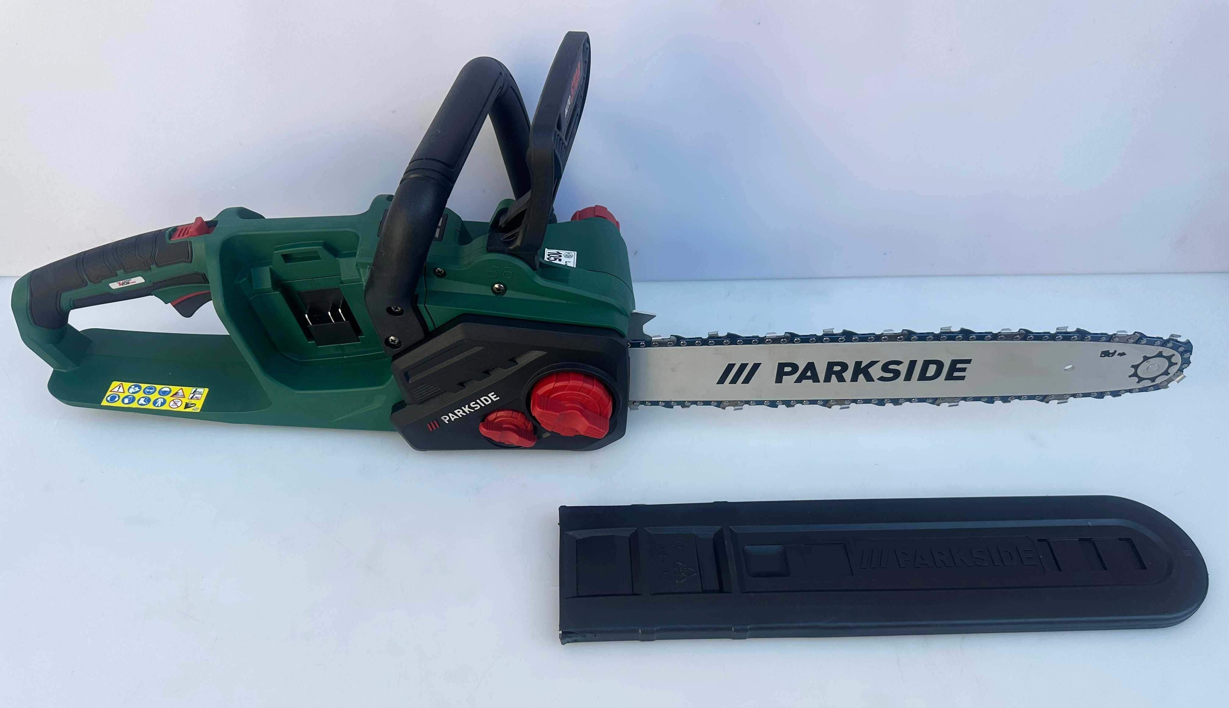 Parkside PKSA 40-Li B2 - Нова акумулаторна резачка за дърва 40V (2x20V