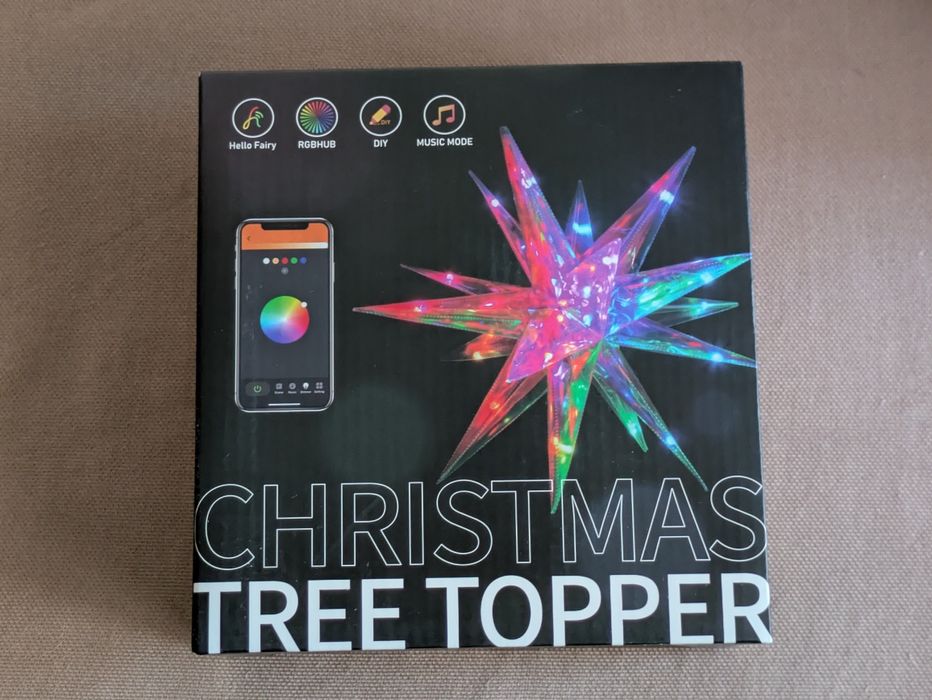 Vârf stea de pom de Crăciun tree topper (nu Twinkly)