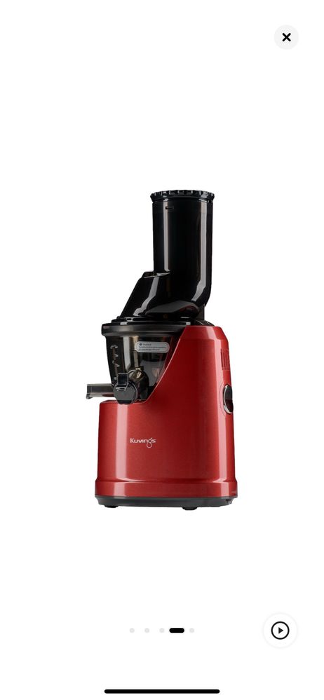 Storcator de fructe si legume cu presare la rece Kuvings B1700, rosu