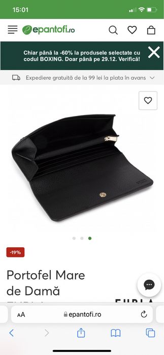 Portofel Dama Furla Negru Mare