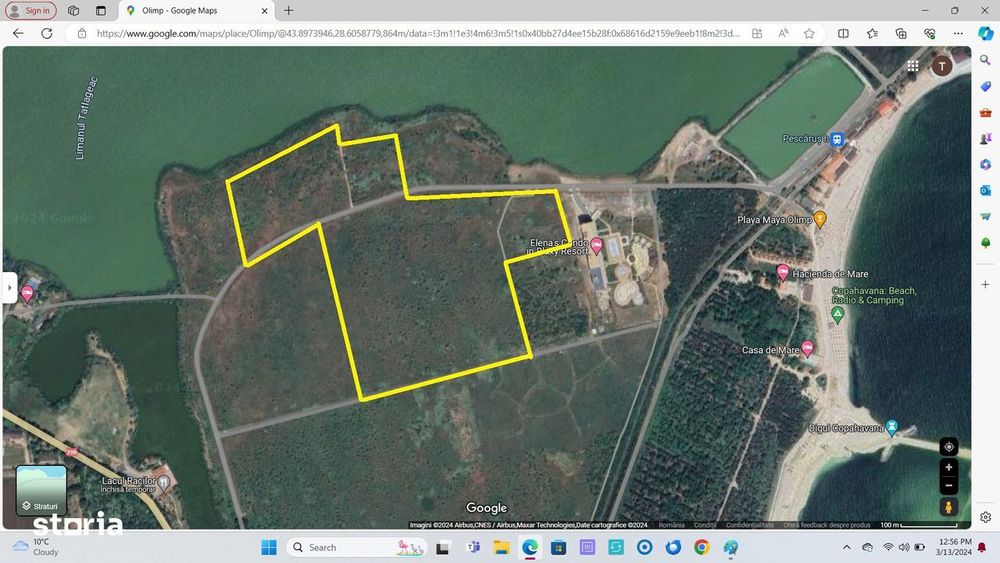 Oportunitate Teren 15Ha Langa Popasul Pescarilor Olimp