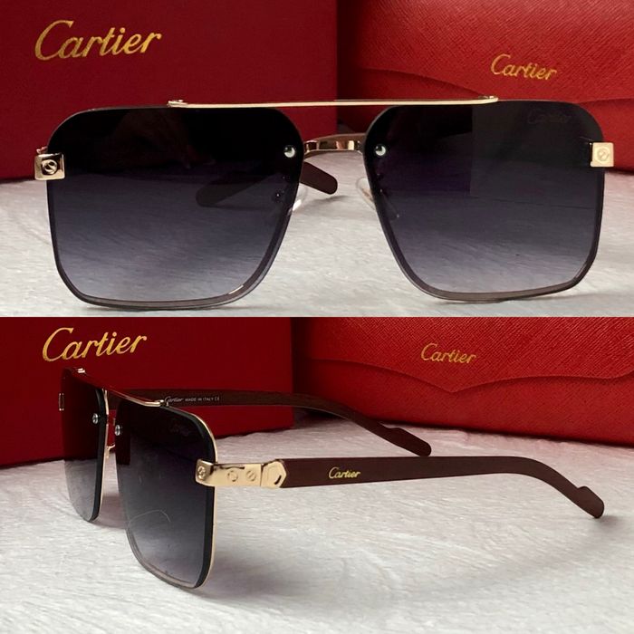 Мъжки слънчеви очила дървени дръжки 5 цвята