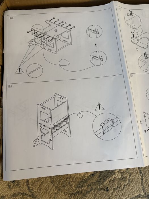 Learning tower pliabil din lemn