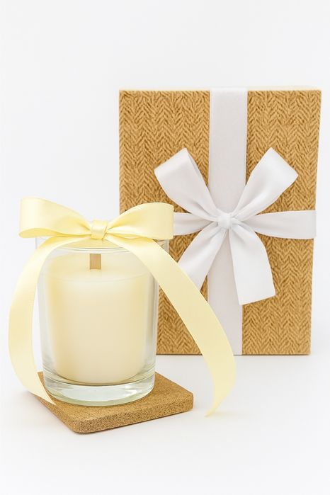 Set cadou natural – lumânare parfumată, săpun handmade cafea & scorțiș