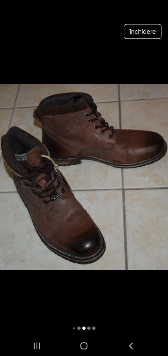Ghete Pepe jeans originale din piele noi 44