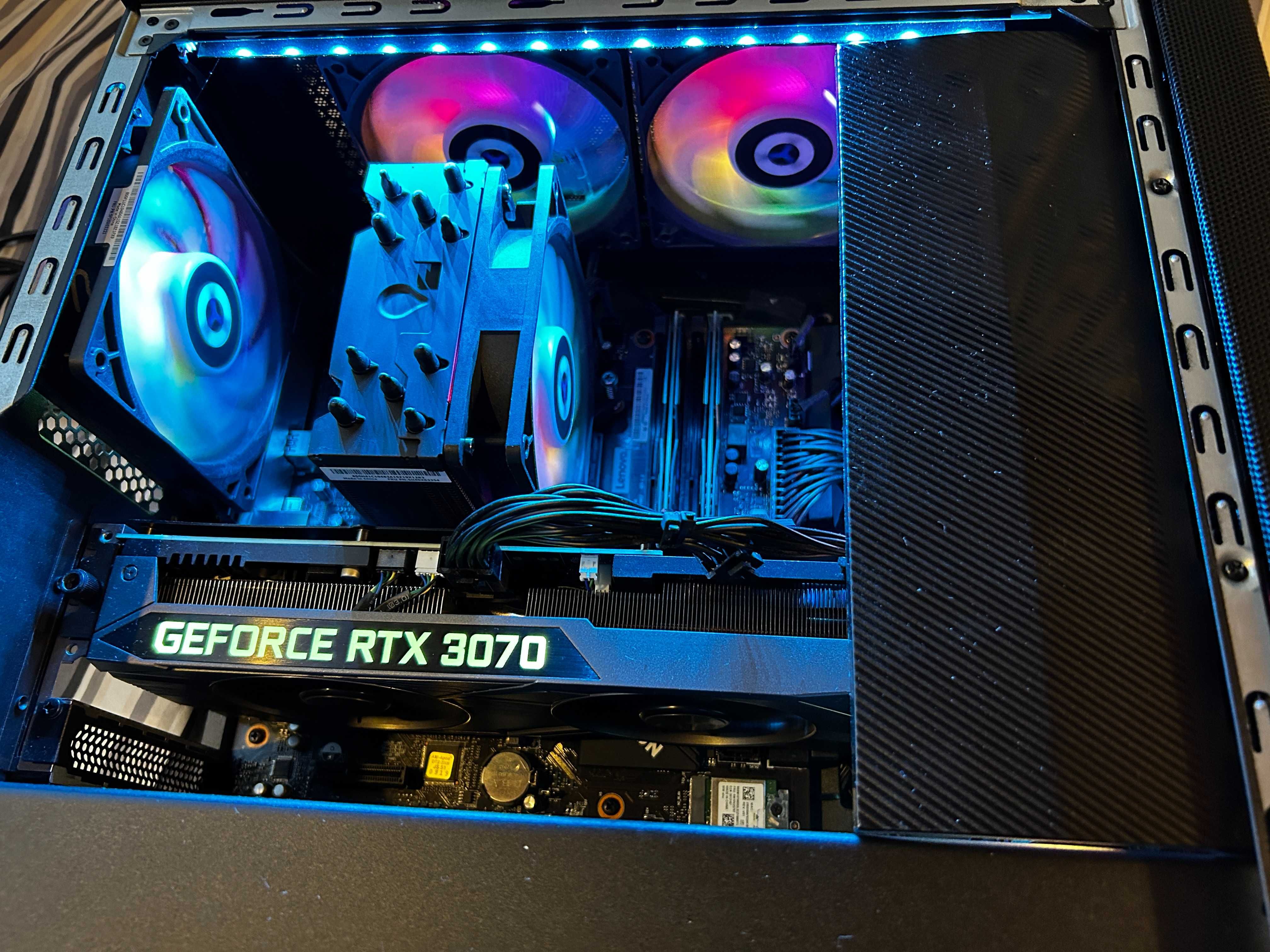 Геймърски Ryzen7 5800/RТX 3070/32gb рам/Nvme 1tb/LENOVO Legion/RGB Top