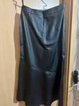Vand fusta de piele, lunga, neagra, noua 42