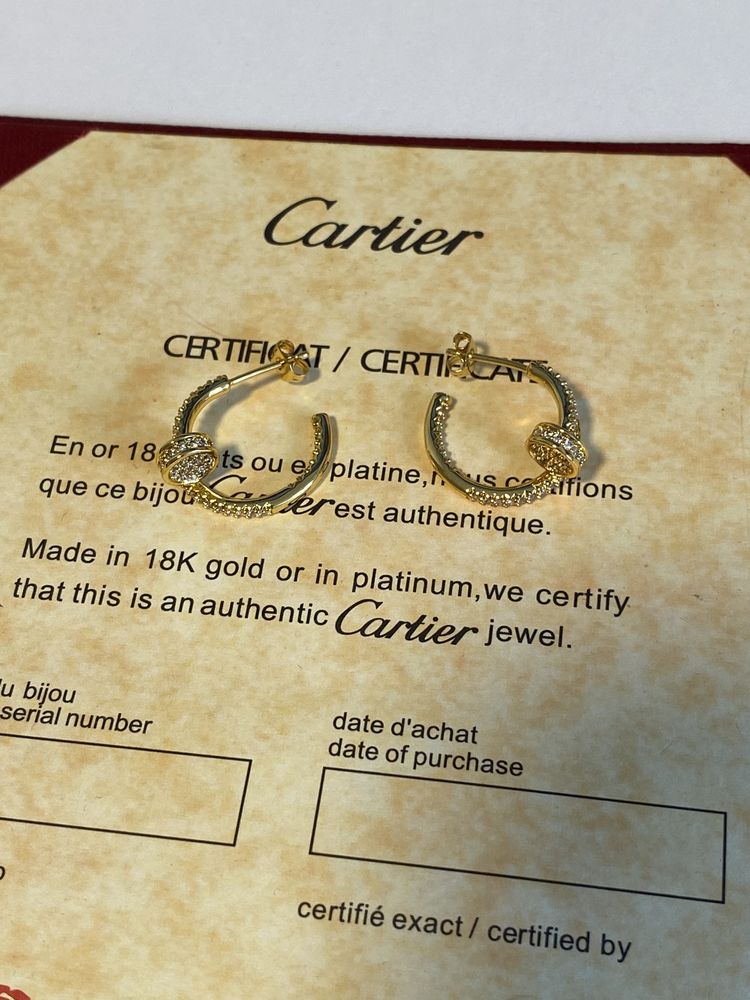 Cercei Cartier Cui Gold 750 Diamond