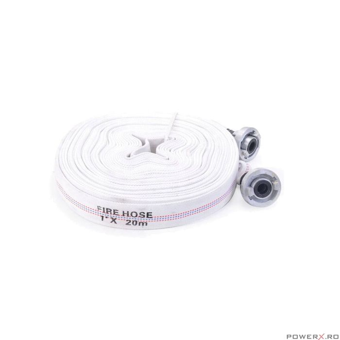 Furtun tip pompieri 1", 20m, Silver, Onex, Champion