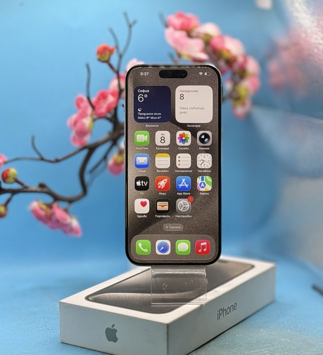 ГАРАНЦИОНЕН!!! Apple iPhone 15 Pro, 128GB, 5G, Natural Titanium