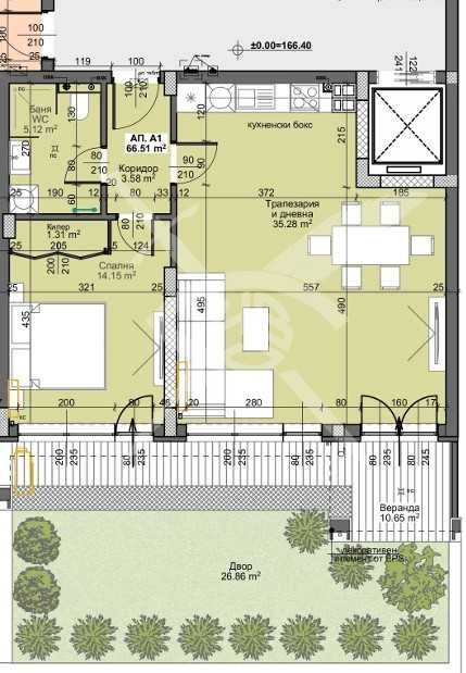 Двустаен апартамент в кв. Остромила 803-23690