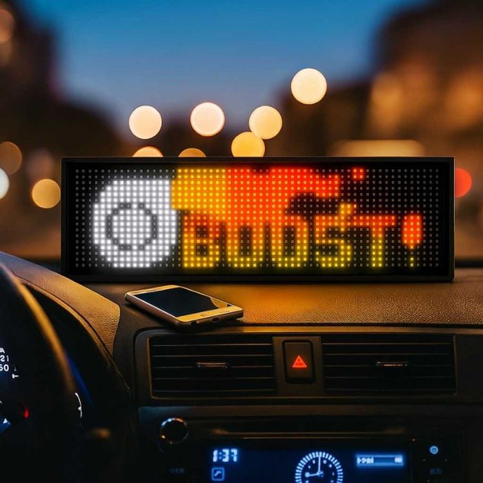 Динамичен мигащ екран с LED светлина за коли и реклами