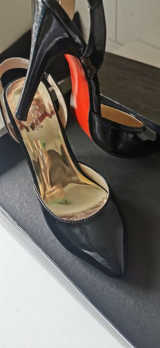 Pantofi Stiletto negri, marime 37