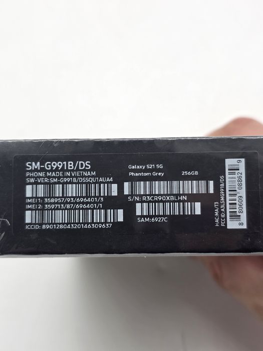 Samsung Galaxy S21, Dual SIM, 256GB, 8GB RAM, 5G, Phantom Grey,SIGILAT