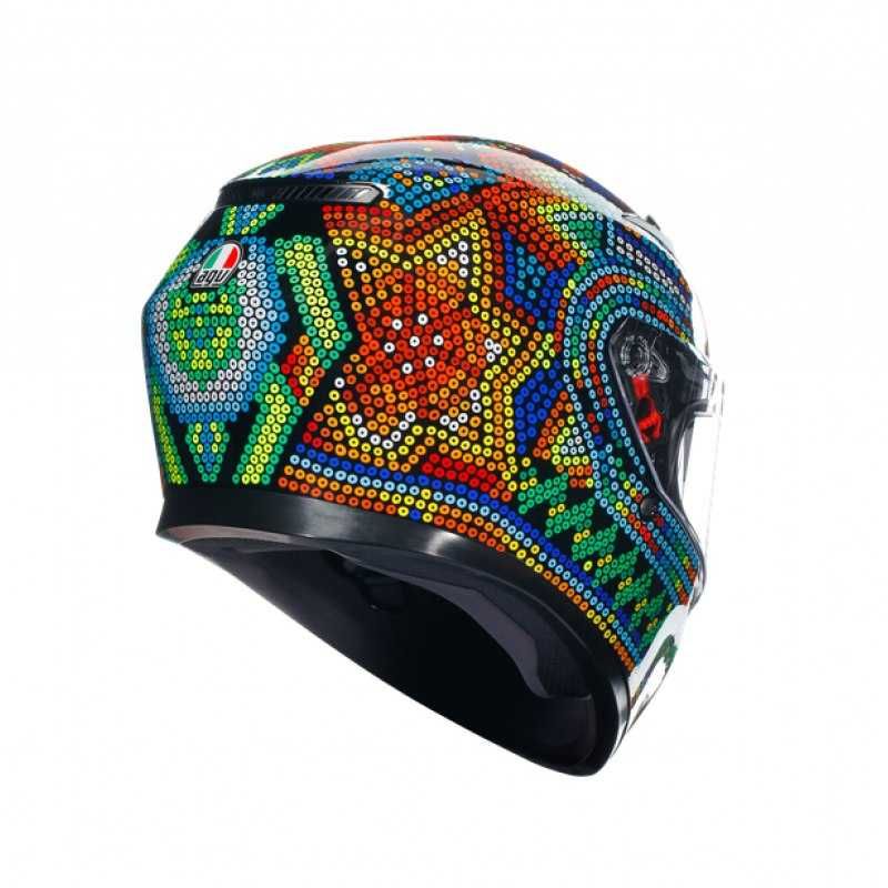 НОВА КАСКА AGV K3 E2206 - Rossi Winter Test 2018