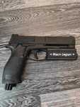 Pistol Airsoft AutoAparare PUTERE MAXIMA Bile de CAUCIUC 22J 217M.S