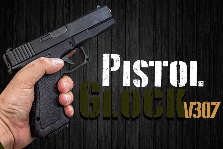 Pistol GLOCK  V307 ABS airsoft arc 0.5 Joules - pachet