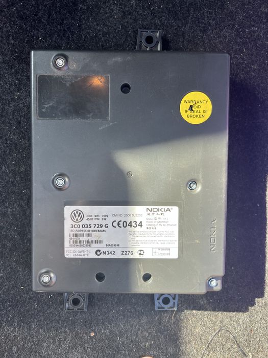 Modul Bluetooth OEM VW Nokia 3C0 035 729 G – Funcțional