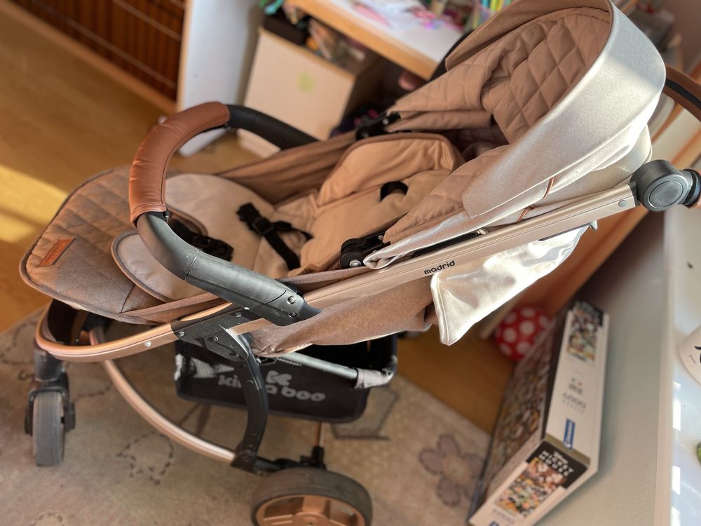 Бебешка количка 3 в 1 - комбинирана Kikka Boo - Madrid - Beige